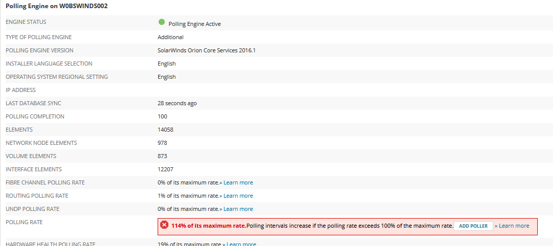 Solarwinds is dead slow - THWACK