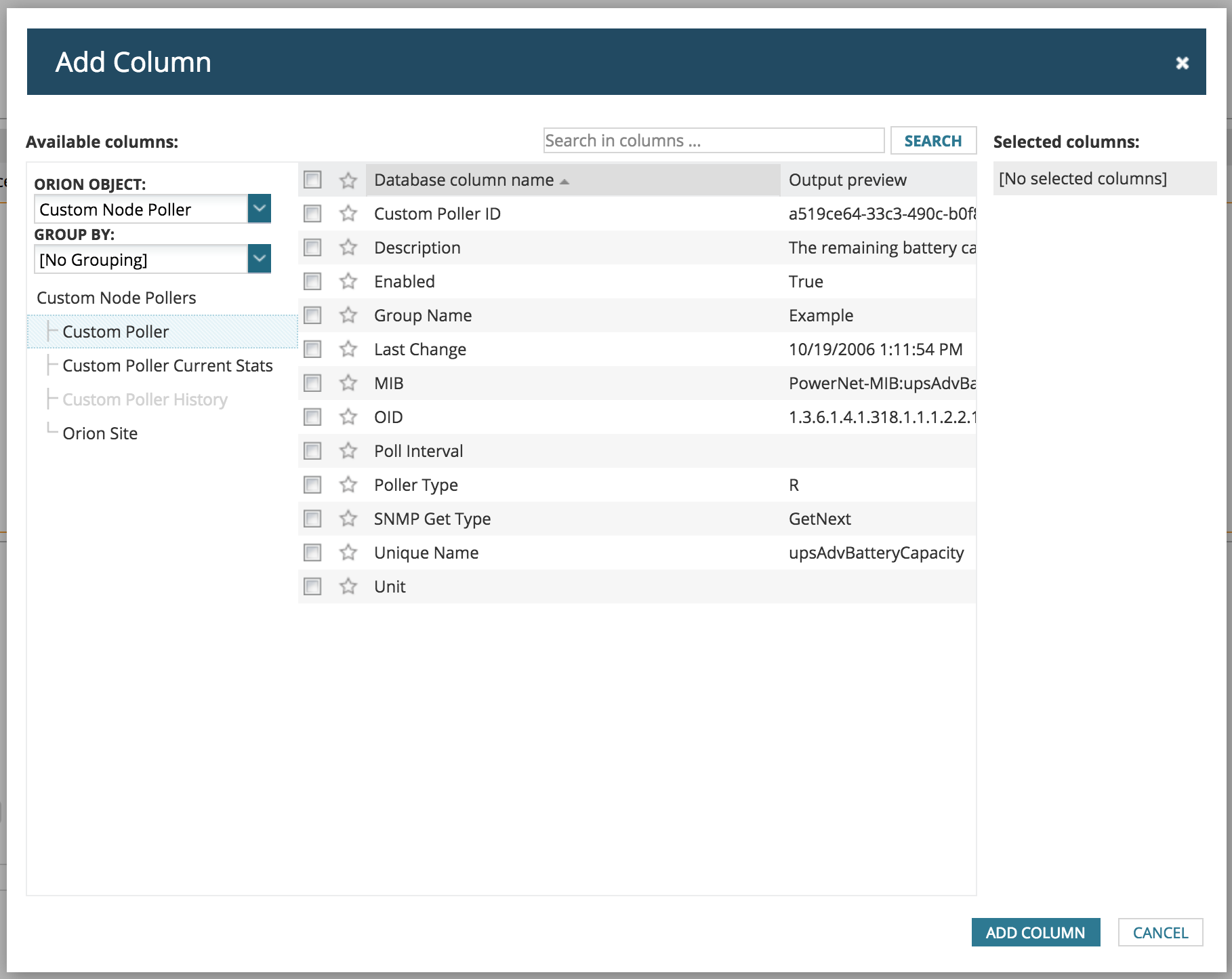 Oid Table How to add a custom OID to monitor on a Cisco Router - THWACK