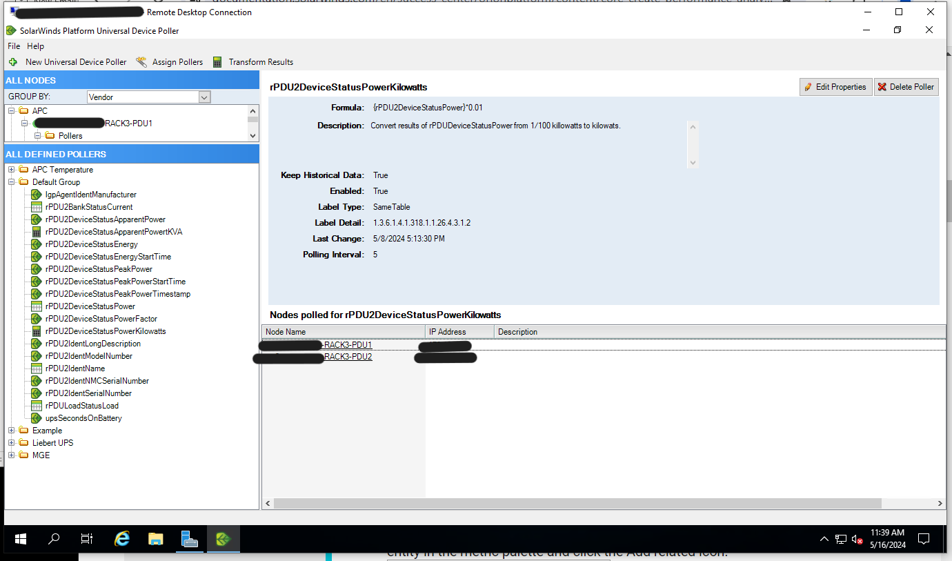Transform config