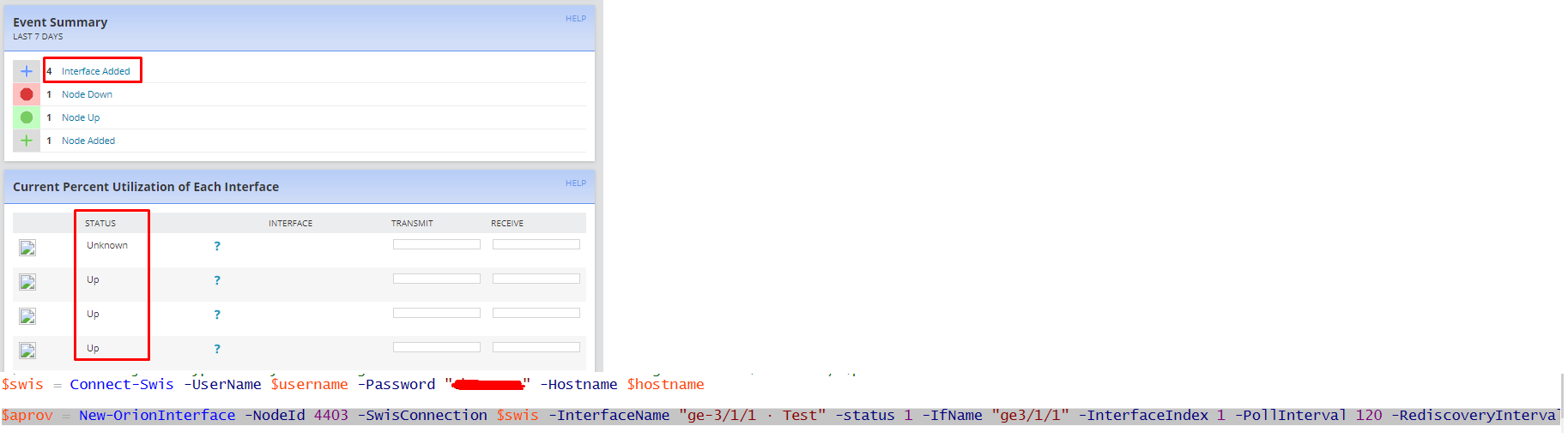 Orion SDK PowerOrion problems adding Interface - THWACK