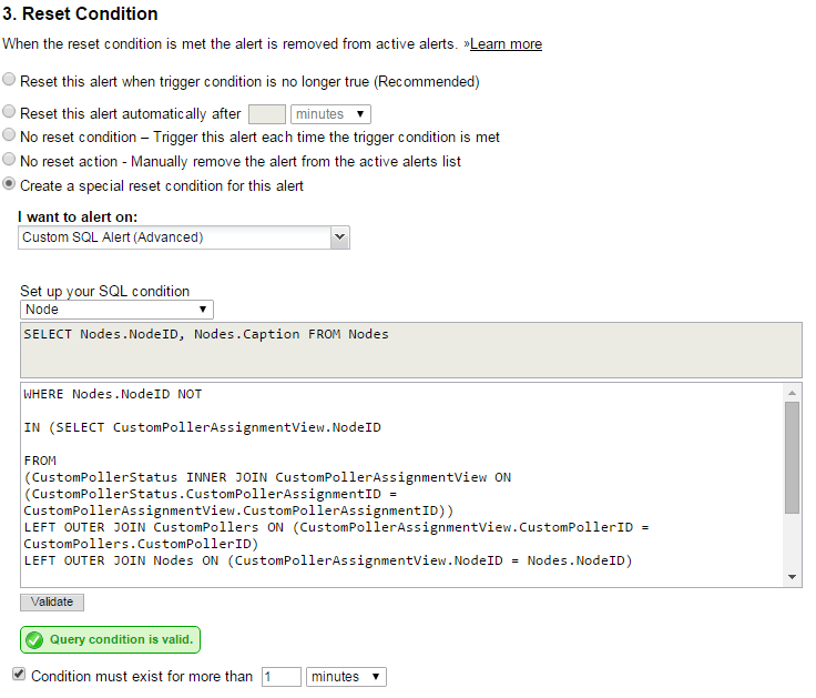 Advanced Custom SQL Alert with UnDP - THWACK