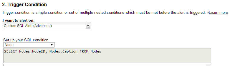 Advanced Custom SQL Alert with UnDP - THWACK