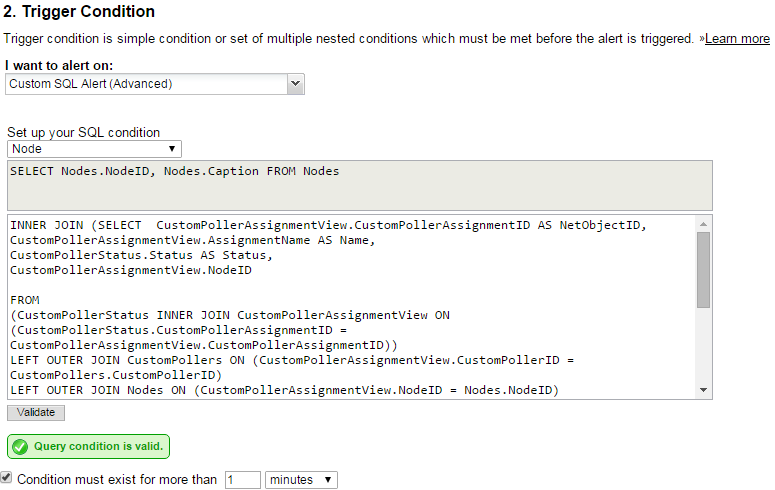 Advanced Custom SQL Alert with UnDP - THWACK