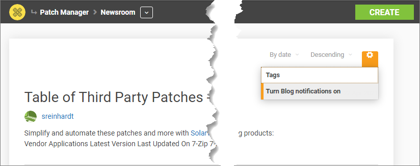 Subscribe to a Blog/Newsroom