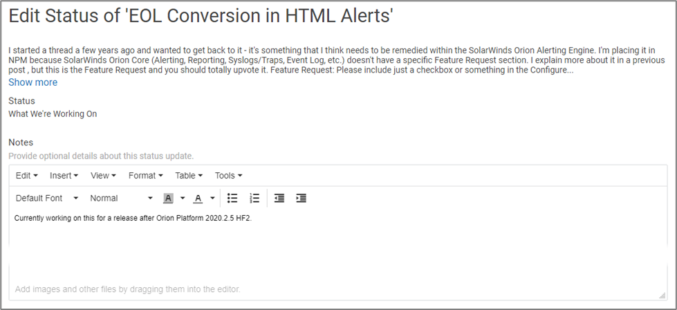 Still Open for Voting