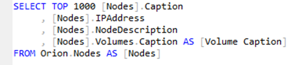 Completed Volumes Query