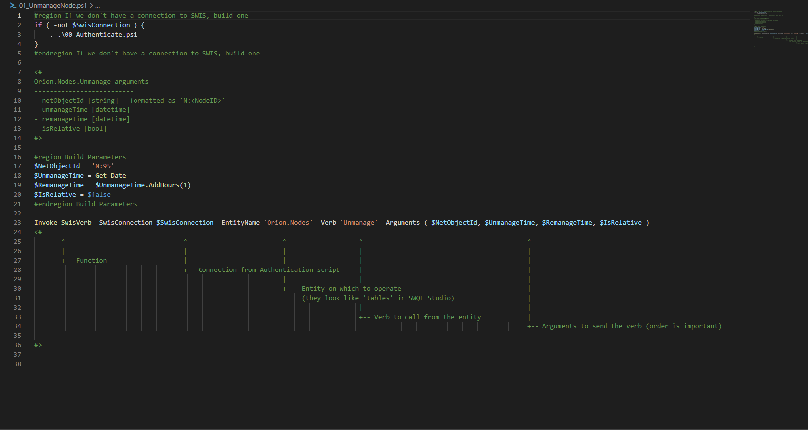 PowerShell Script: Unmanage Node