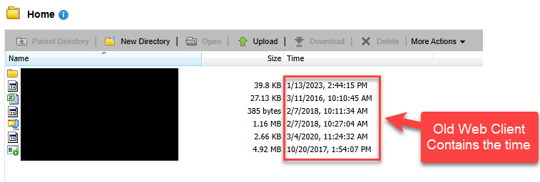 Old Web Client