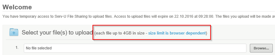 FEATURE REQUEST - Better info display for upload limit - THWACK