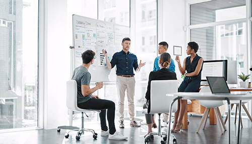 In person group meeting