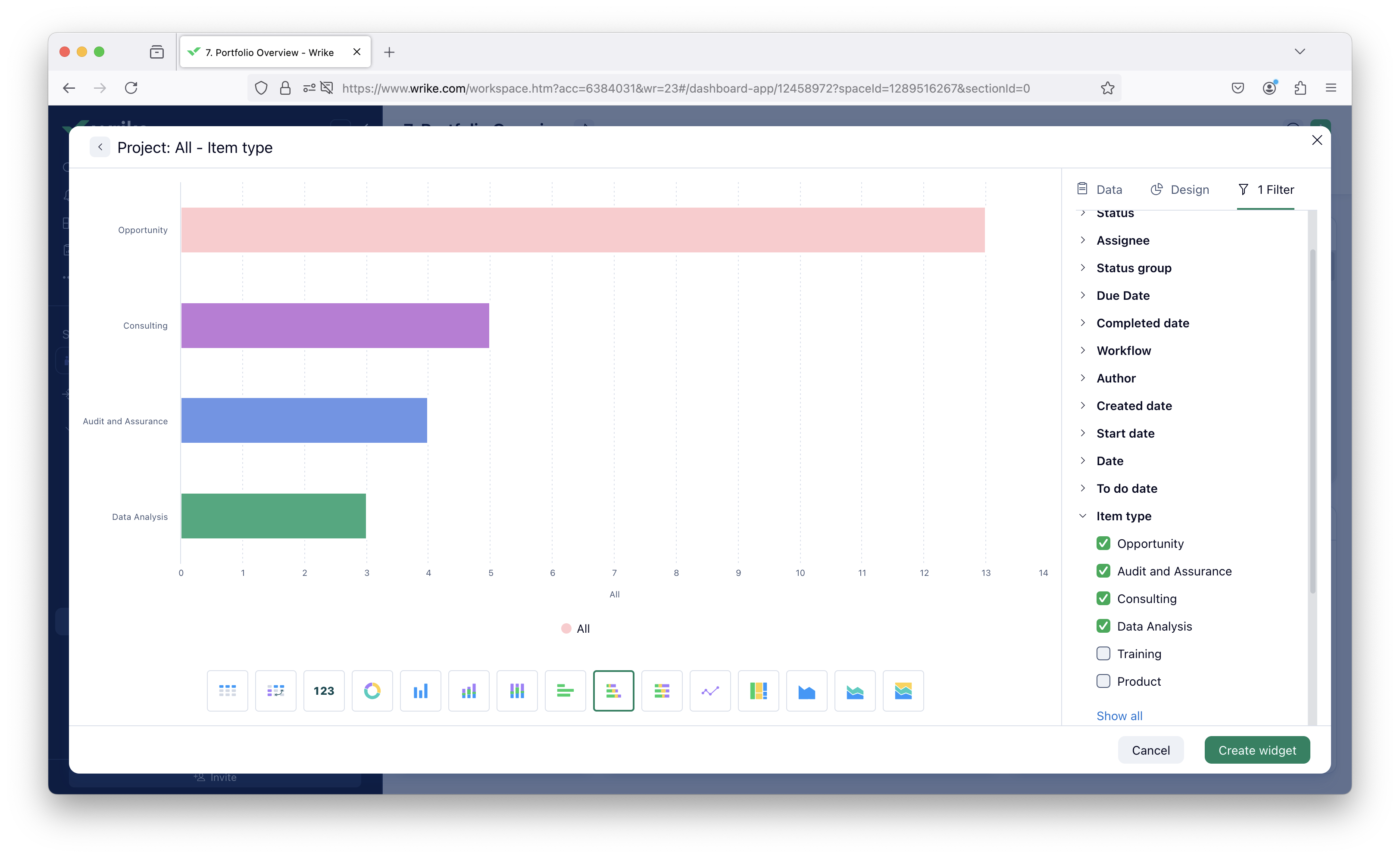 Dashboard Widget - Need option to select multiple Custom Item Types ...