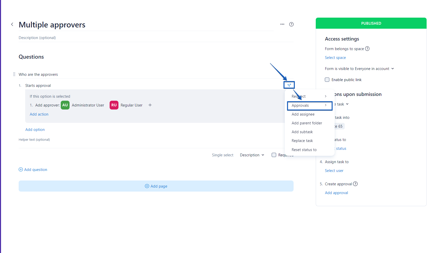 Configure request approvals - only one approval needed - Wrike Community