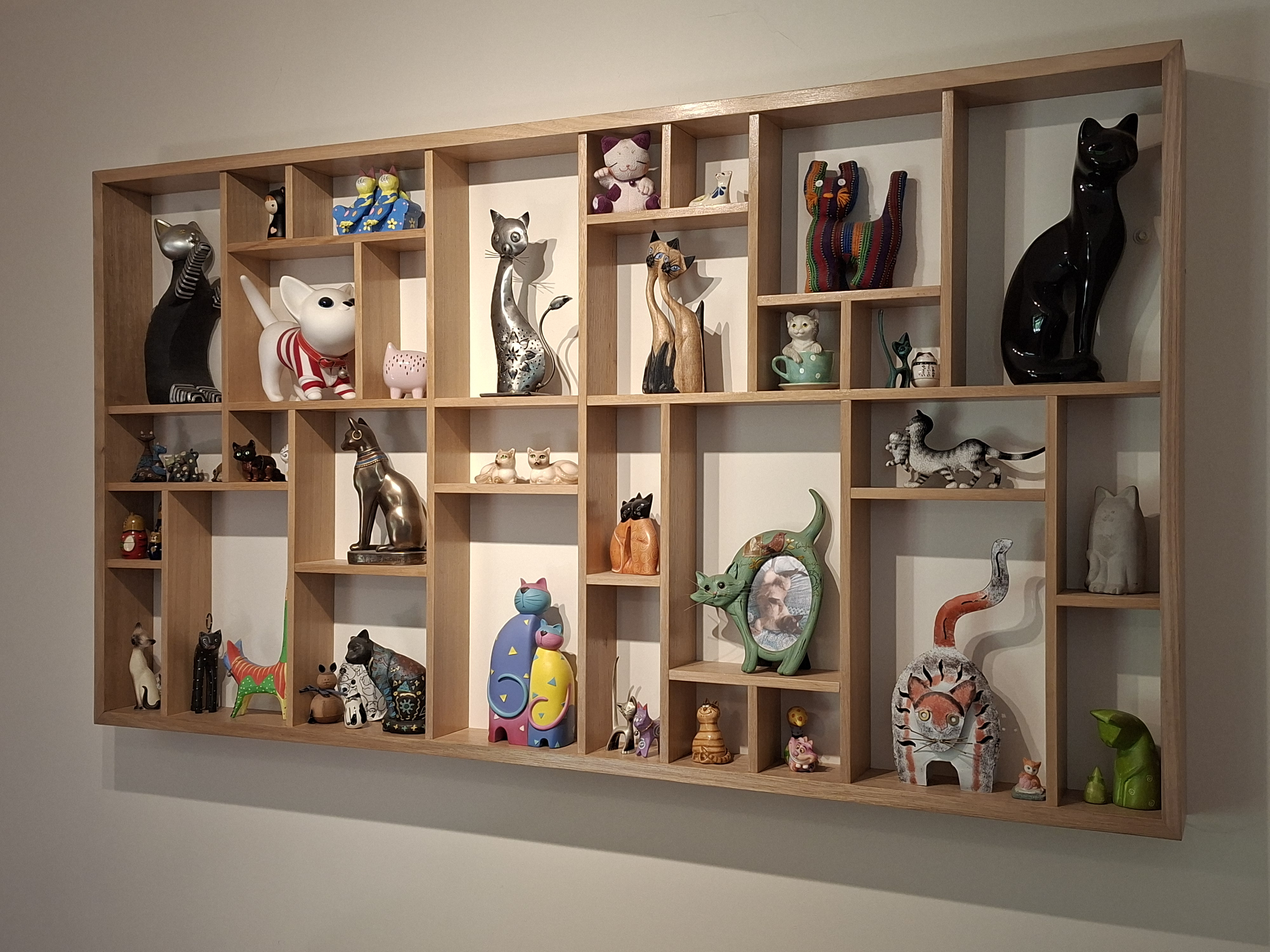 Large wall mounted display case for knick-knacks - Bunnings Workshop ...