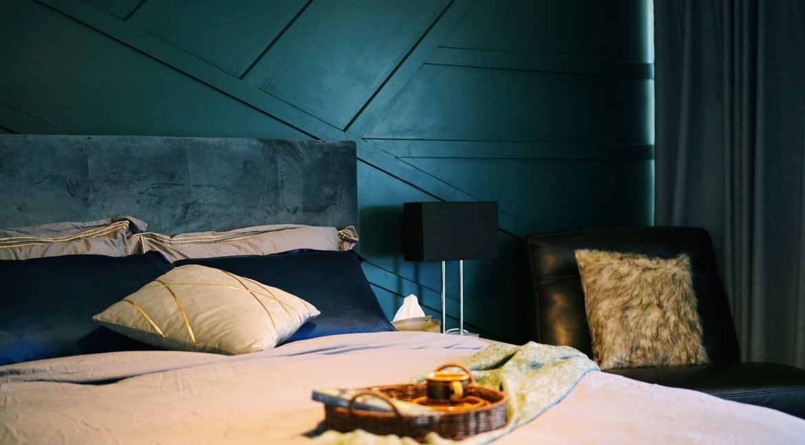 Bedroom feature wall using MDF moulding.JPG Bedroom feature wall using MDF moulding.JPG