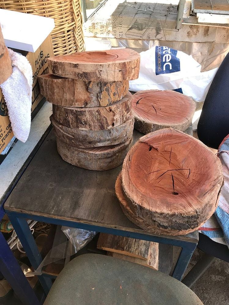 Log rounds as wedding table decorations - Bunnings Workshop community