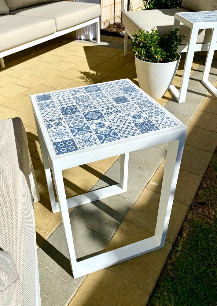 DIY mosaic side tables - Bunnings Workshop community