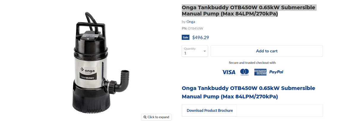 Onga Tankbuddy OTB450 0.65kW Submersible Manual Pump.png Onga Tankbuddy OTB450 0.65kW Submersible Manual Pump.png