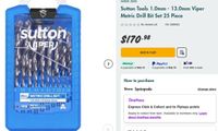 Sutton Tools 1.0mm - 13.0mm Viper Metric Drill Bit Set 25 Piece.jpeg Sutton Tools 1.0mm - 13.0mm Viper Metric Drill Bit Set 25 Piece.jpeg
