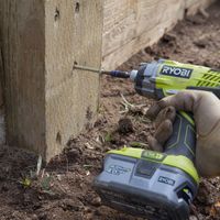 7. Use construction screws to secure the sleepers to the posts.jpg 7. Use construction screws to secure the sleepers to the posts.jpg