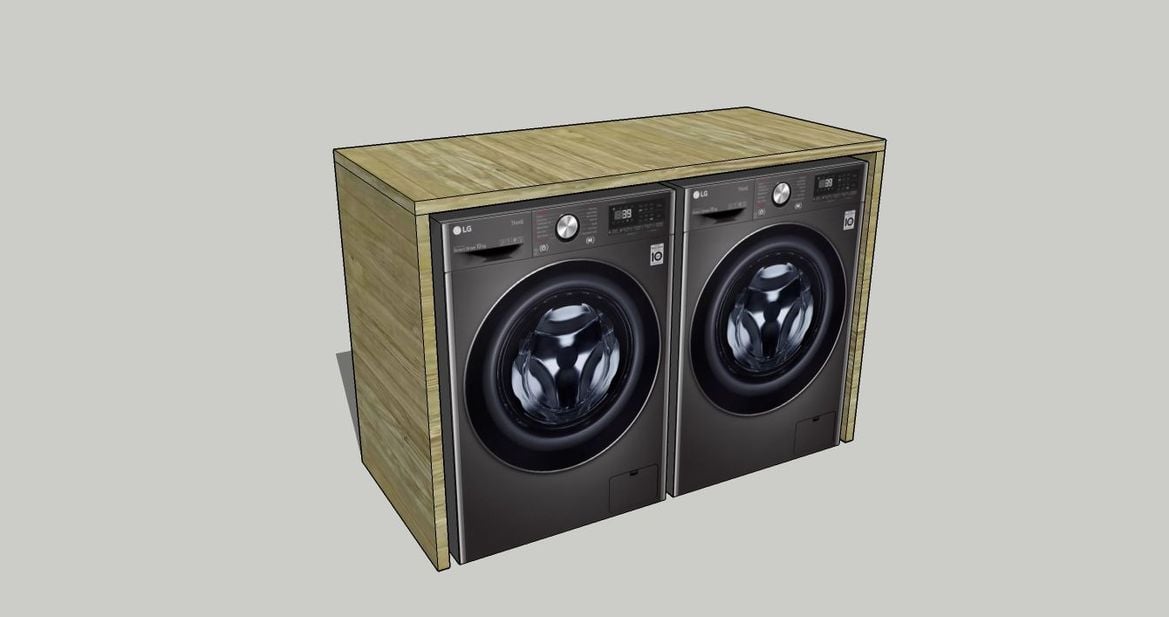 How to build a laundry table over your washing machine - Bunnings ...