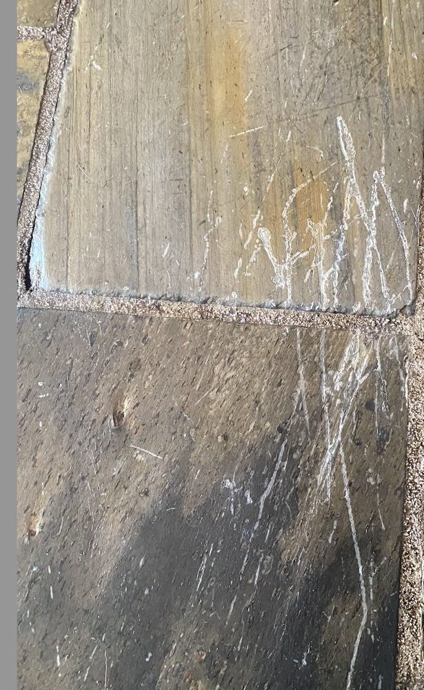 Gouges On Highway How to repair deep gouges on slate floor? - Bunnings Workshop community