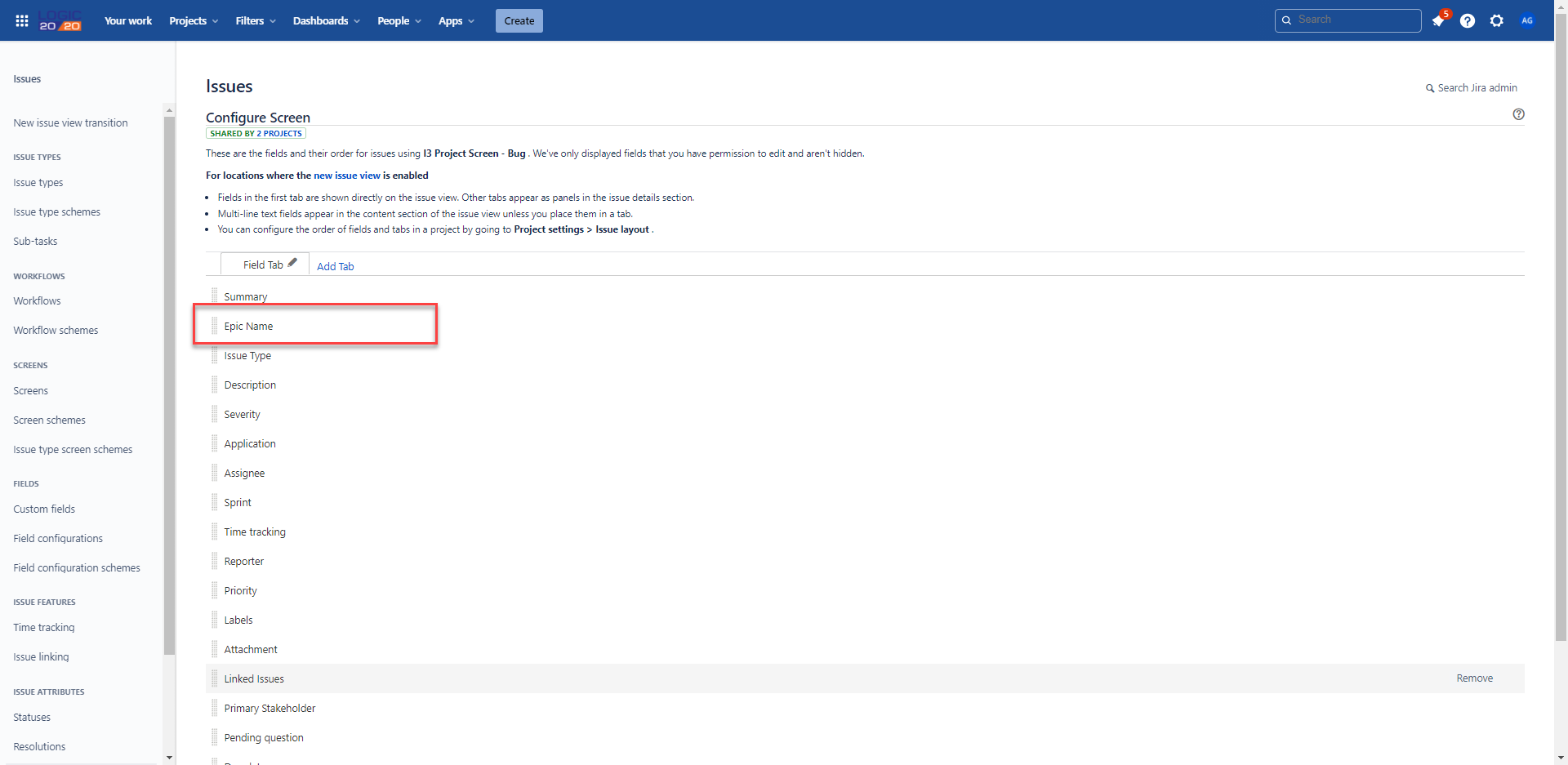 issue configuration screen.png issue configuration screen.png