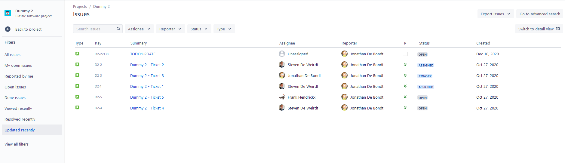 JIRA standard filters - Recently updated.PNG JIRA standard filters - Recently updated.PNG