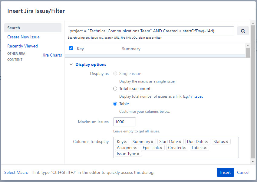 Jira Issue Filter Macro Settings.jpg Jira Issue Filter Macro Settings.jpg