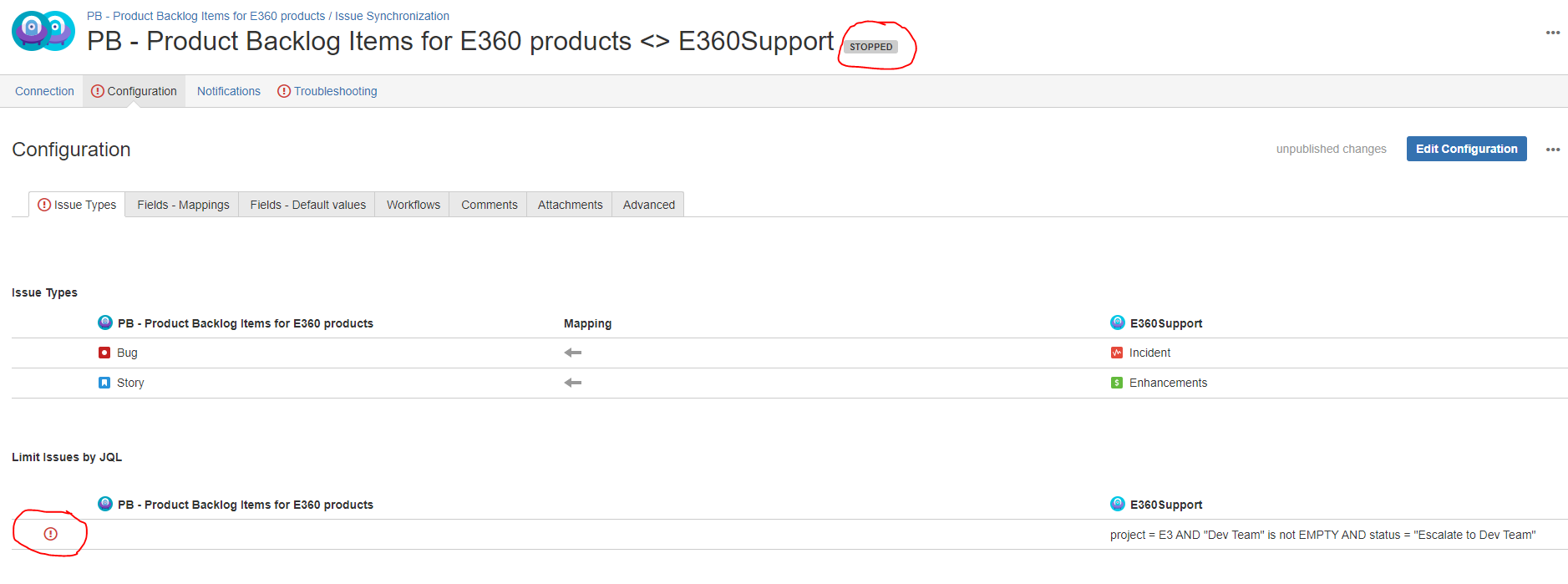 Backbone - Configuration summary showing errors.PNG Backbone - Configuration summary showing errors.PNG