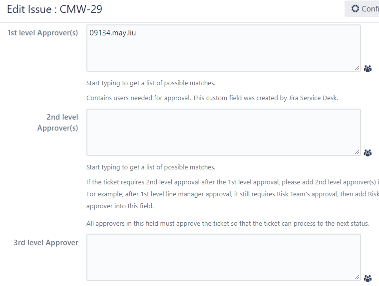 2nd & 3rd level approver is empty.PNG 2nd & 3rd level approver is empty.PNG