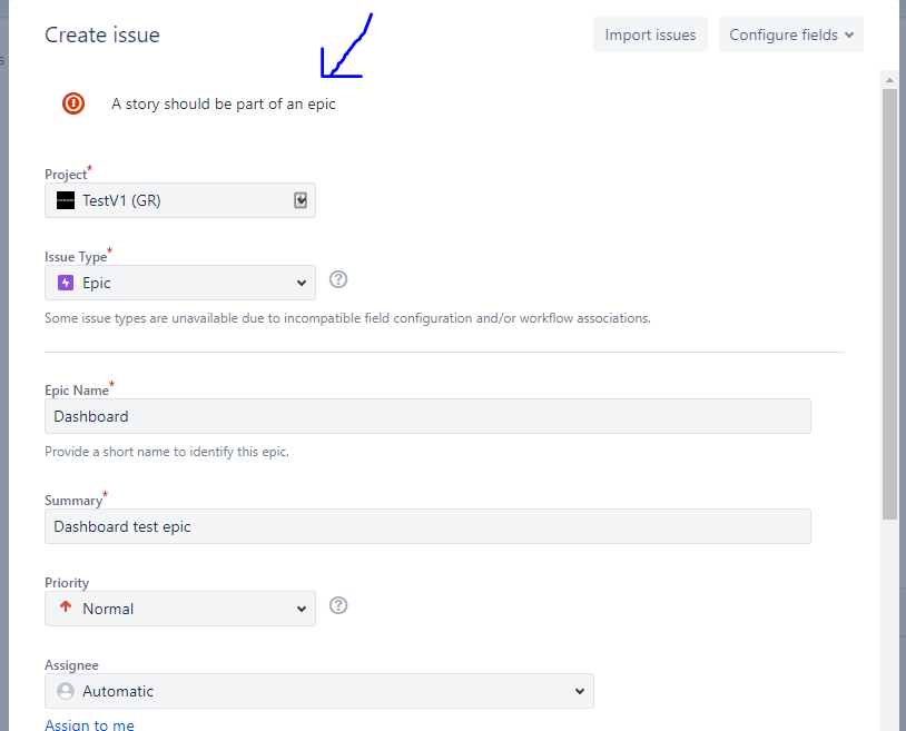 jira bug - a story should be part of an epic.PNG jira bug - a story should be part of an epic.PNG