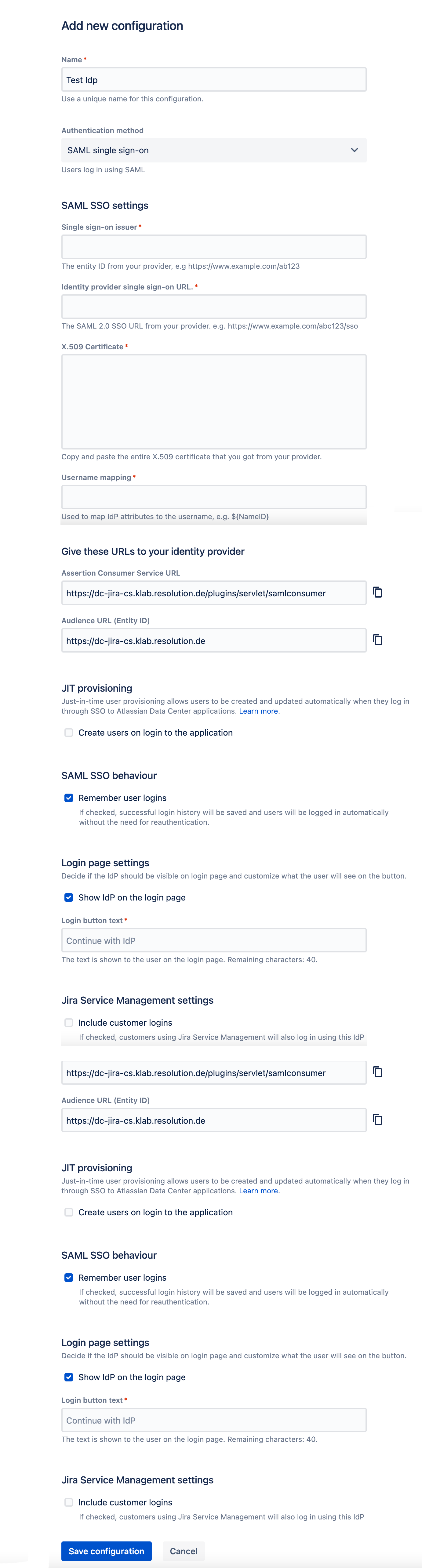 Identity Provider configuration page Atlassian.png Identity Provider configuration page Atlassian.png