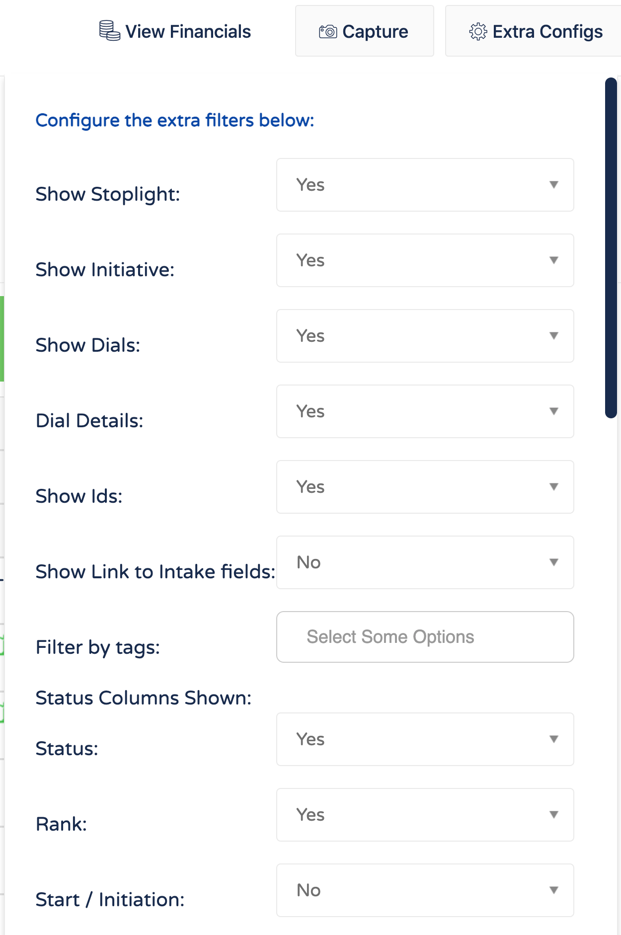 Status Report Configurations.png Status Report Configurations.png