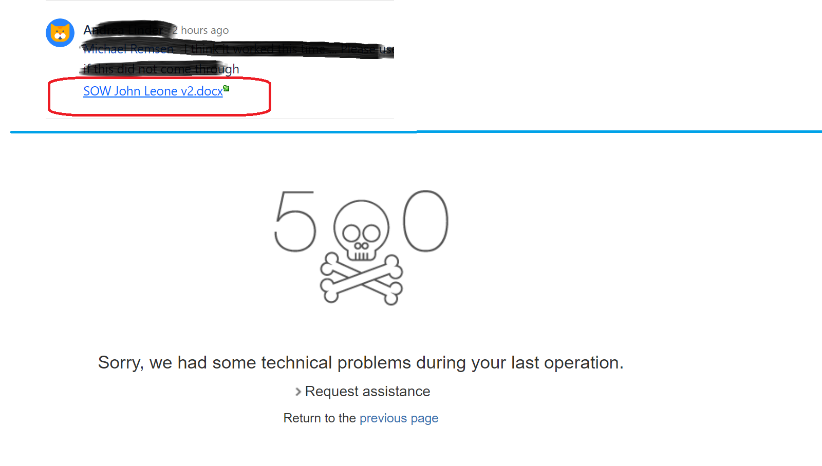 Error Customer portal.png Error Customer portal.png