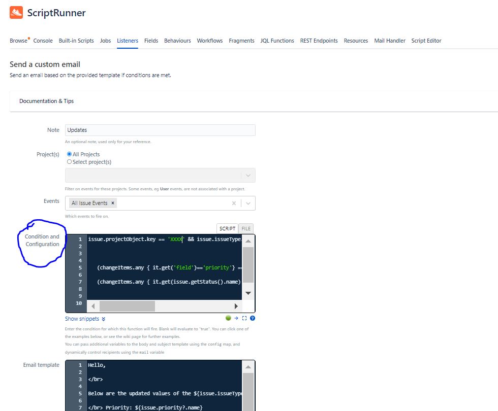 Scriptrunner Condition & Configuration.JPG Scriptrunner Condition & Configuration.JPG