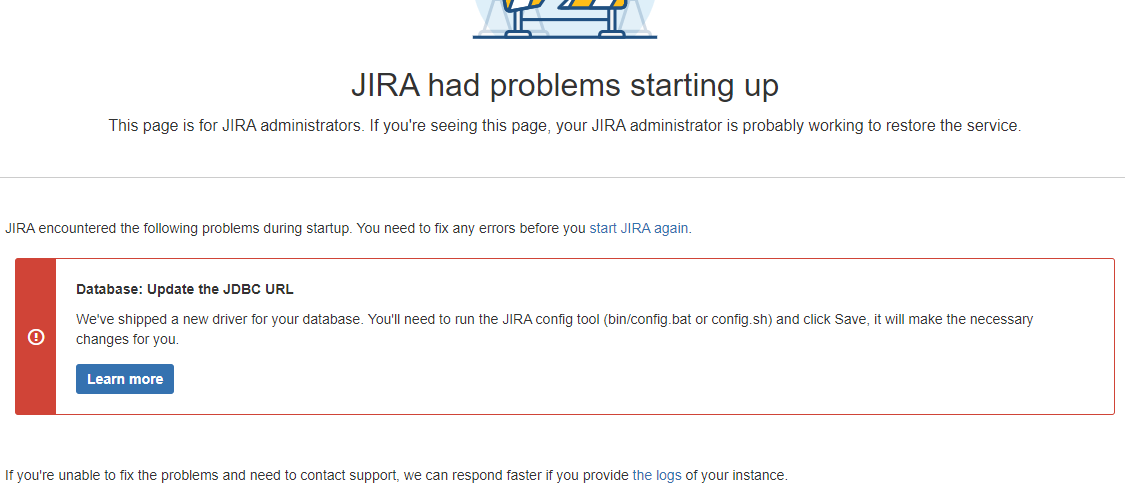 Jira db Error before config change.png Jira db Error before config change.png