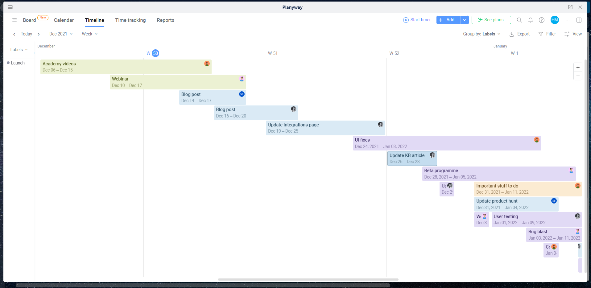 Timeline view filtered on label.PNG Timeline view filtered on label.PNG