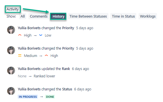 How to find issue (ticket) history.png How to find issue (ticket) history.png