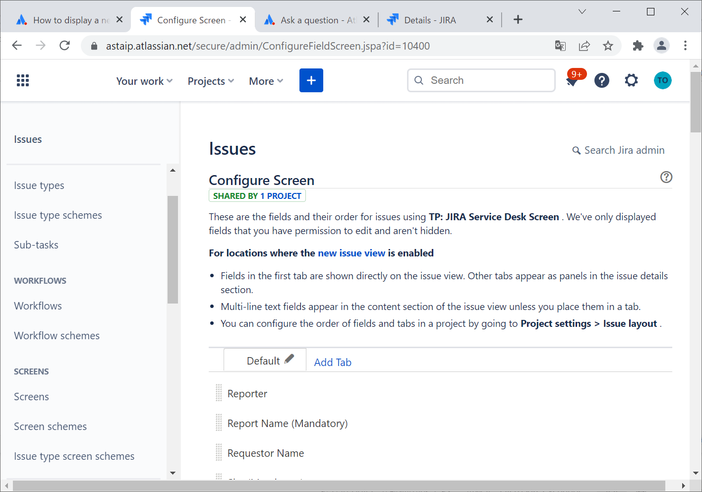 Issues_Configure Screen.png Issues_Configure Screen.png