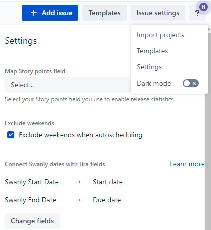Swanly Issue Settings screenshot - 02-24-22.PNG Swanly Issue Settings screenshot - 02-24-22.PNG