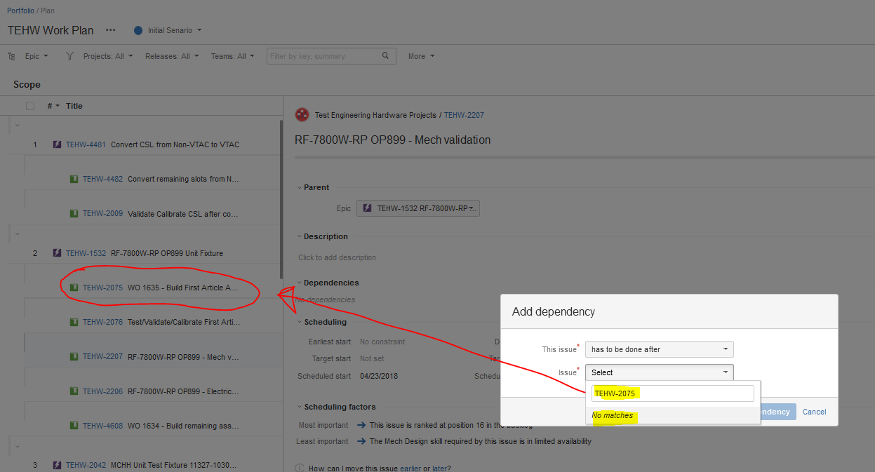 Portfolio Add Dependent Issue Search Box Not Working.PNG Portfolio Add Dependent Issue Search Box Not Working.PNG