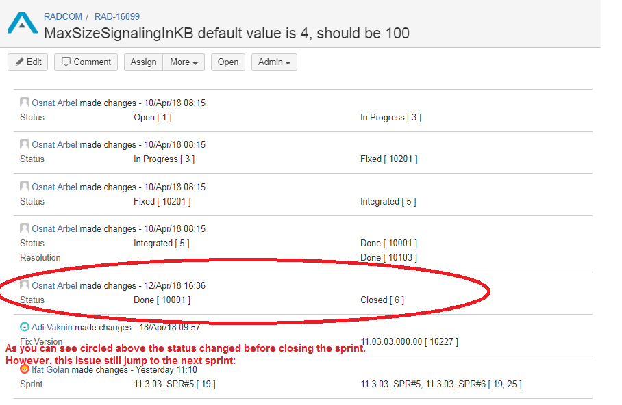 Closed issue move to the next sprint.png Closed issue move to the next sprint.png