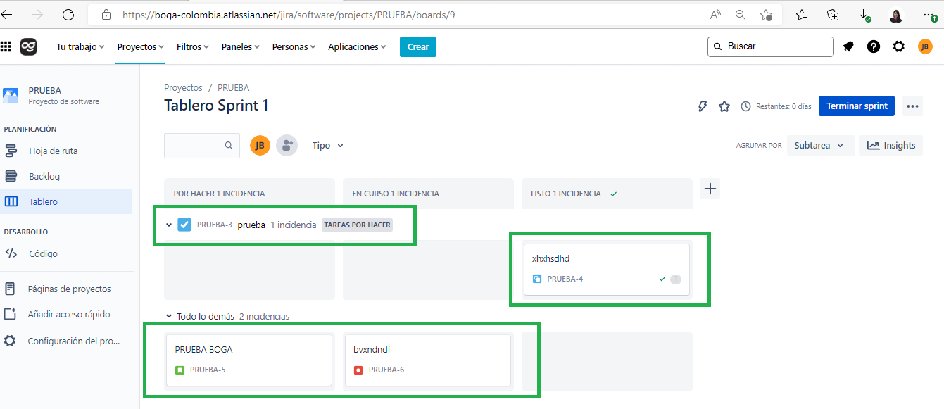 Tablero PRUEBA_ tablero ágil - Jira and 7 more pages - Work - Microsoft Edge 9_1_2022 10_23_38 PM.png Tablero PRUEBA_ tablero ágil - Jira and 7 more pages - Work - Microsoft Edge 9_1_2022 10_23_38 PM.png