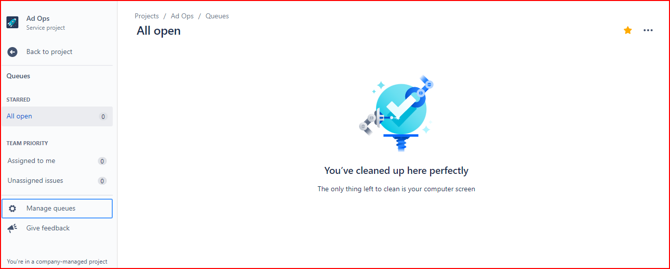JIRA empty queue screen shot.png JIRA empty queue screen shot.png