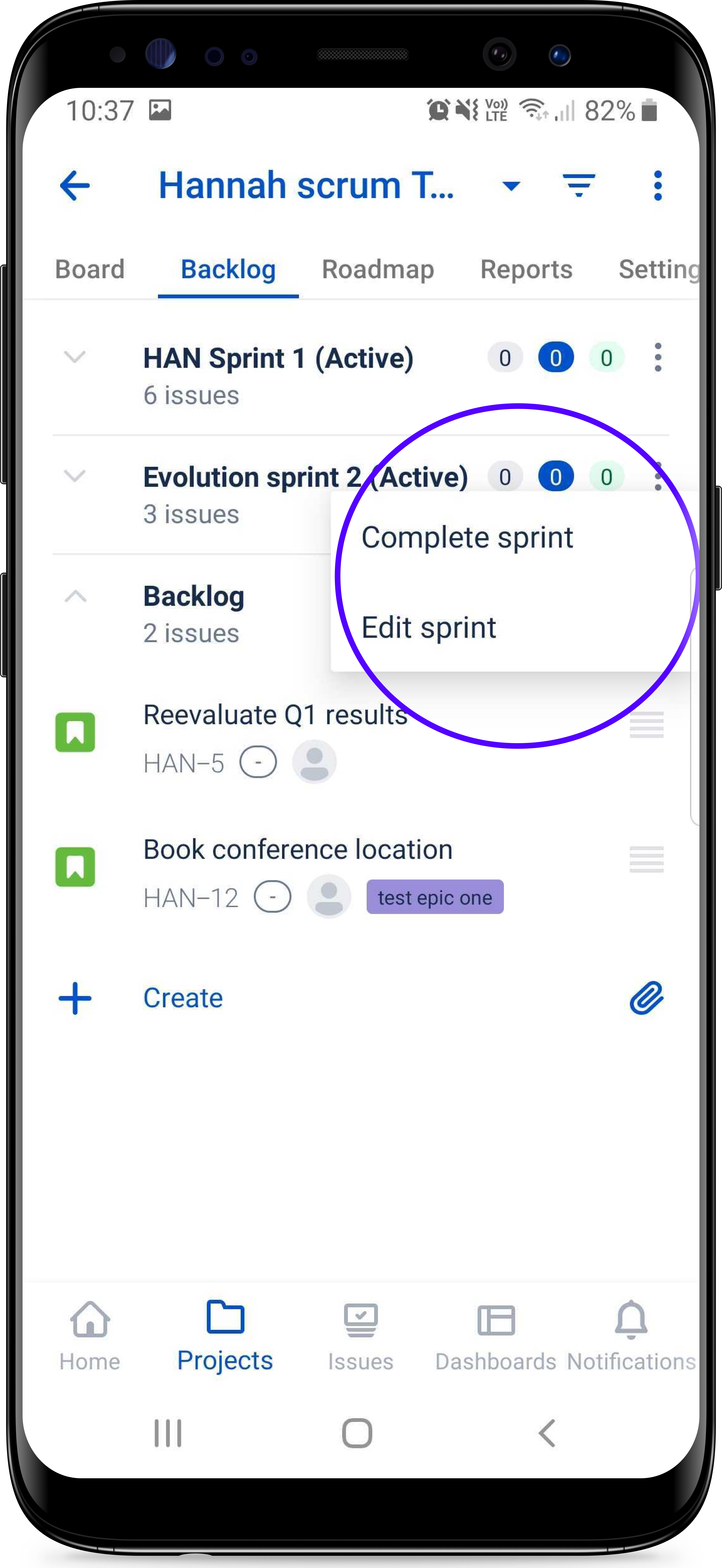 AndroidBacklogSprintOptions.png AndroidBacklogSprintOptions.png