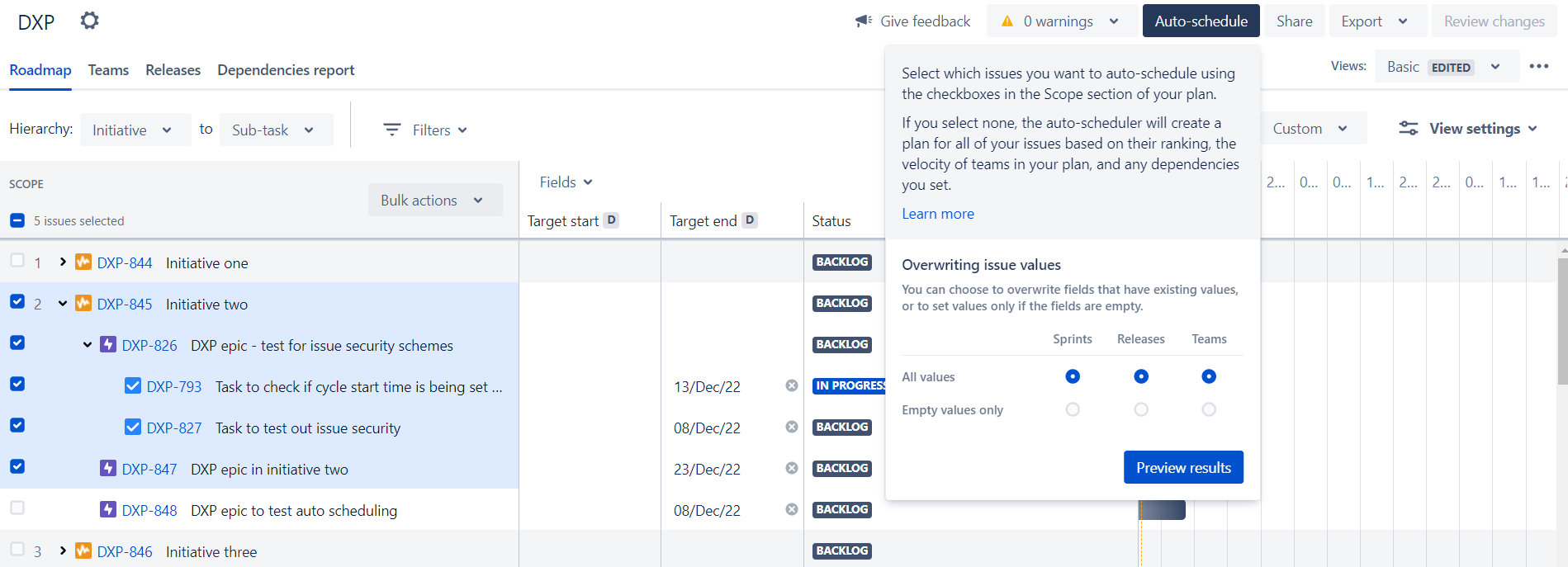 Select specific issues.png Select specific issues.png