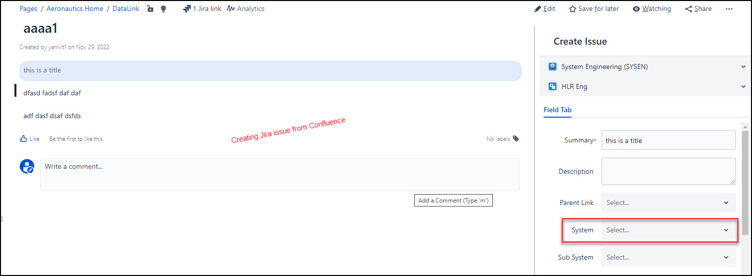 creating issue from Confluence.jpg creating issue from Confluence.jpg