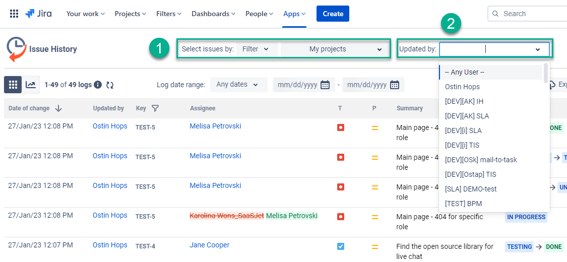 Jira history changes for few projets.png Jira history changes for few projets.png