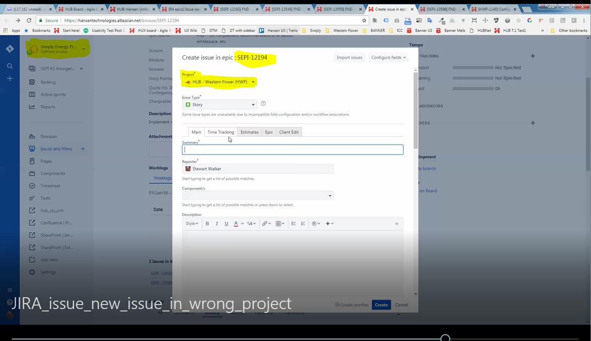 Jira issue - New issue in wrong project 4 - .PNG Jira issue - New issue in wrong project 4 - .PNG