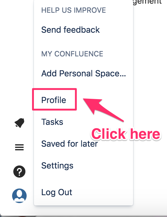 Click on the Profile menu item.png Click on the Profile menu item.png